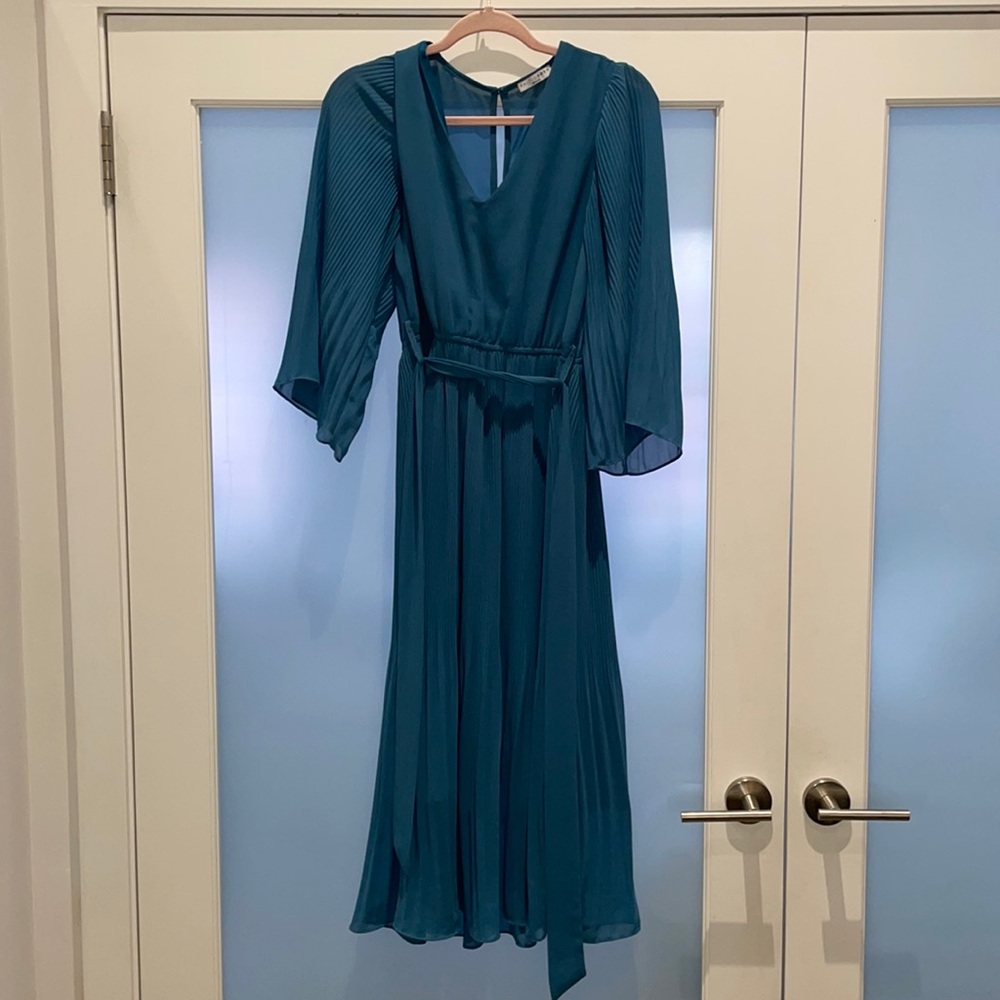 Baltic Born Ocean Blue Pleated MIDI Dress